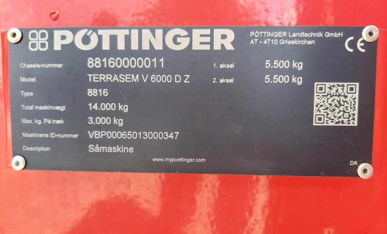 Pöttinger Terrasem V 6000 D Z Fertilizer