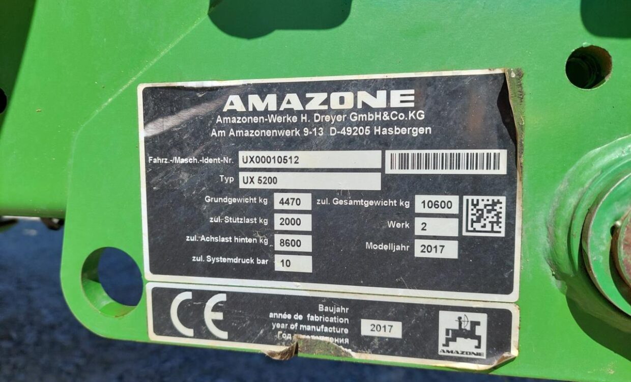 Amazone UX 5200 SUPER 36-30-24 med GPS