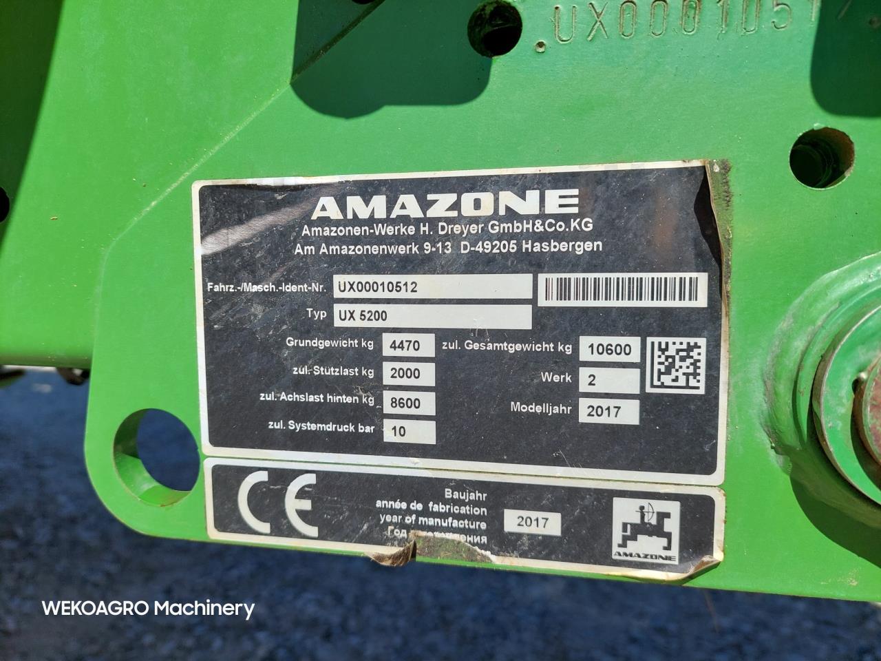 Amazone UX 5200 SUPER 36-30-24 med GPS