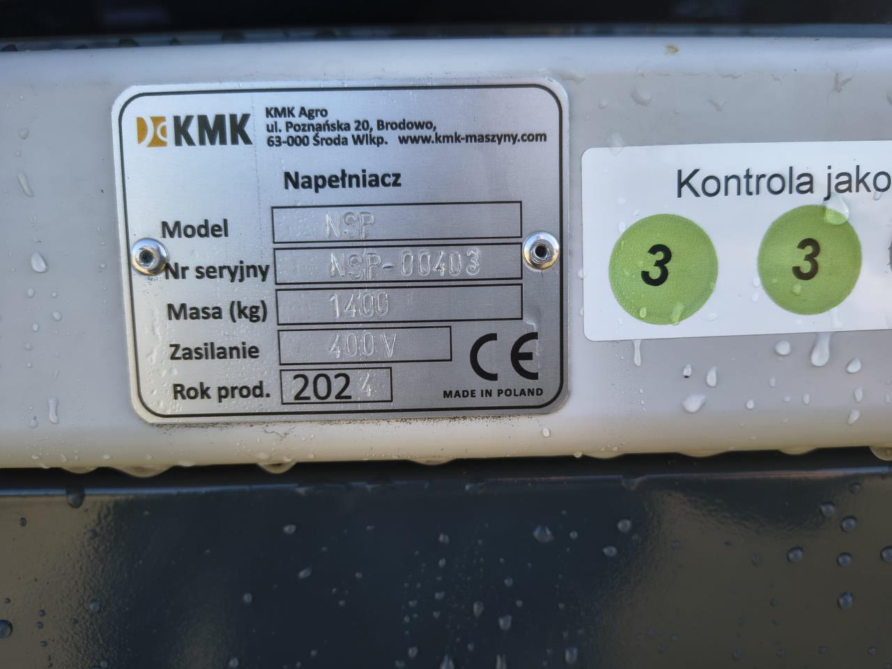 KMK Agro KASSE FYLDER
