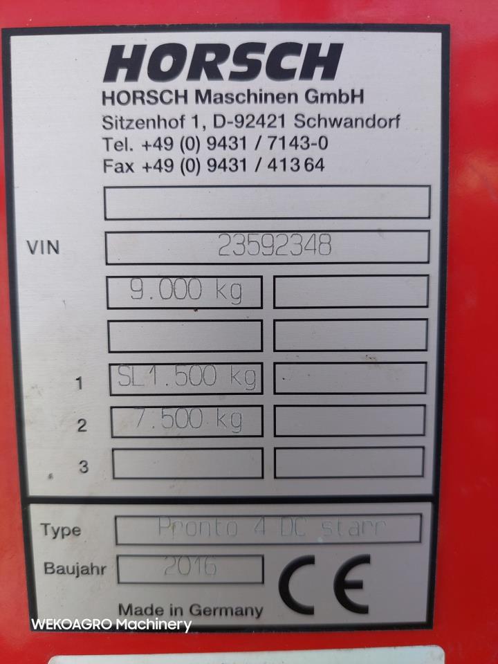 Horsch Pronto 4 DC PPF med DuoDrill